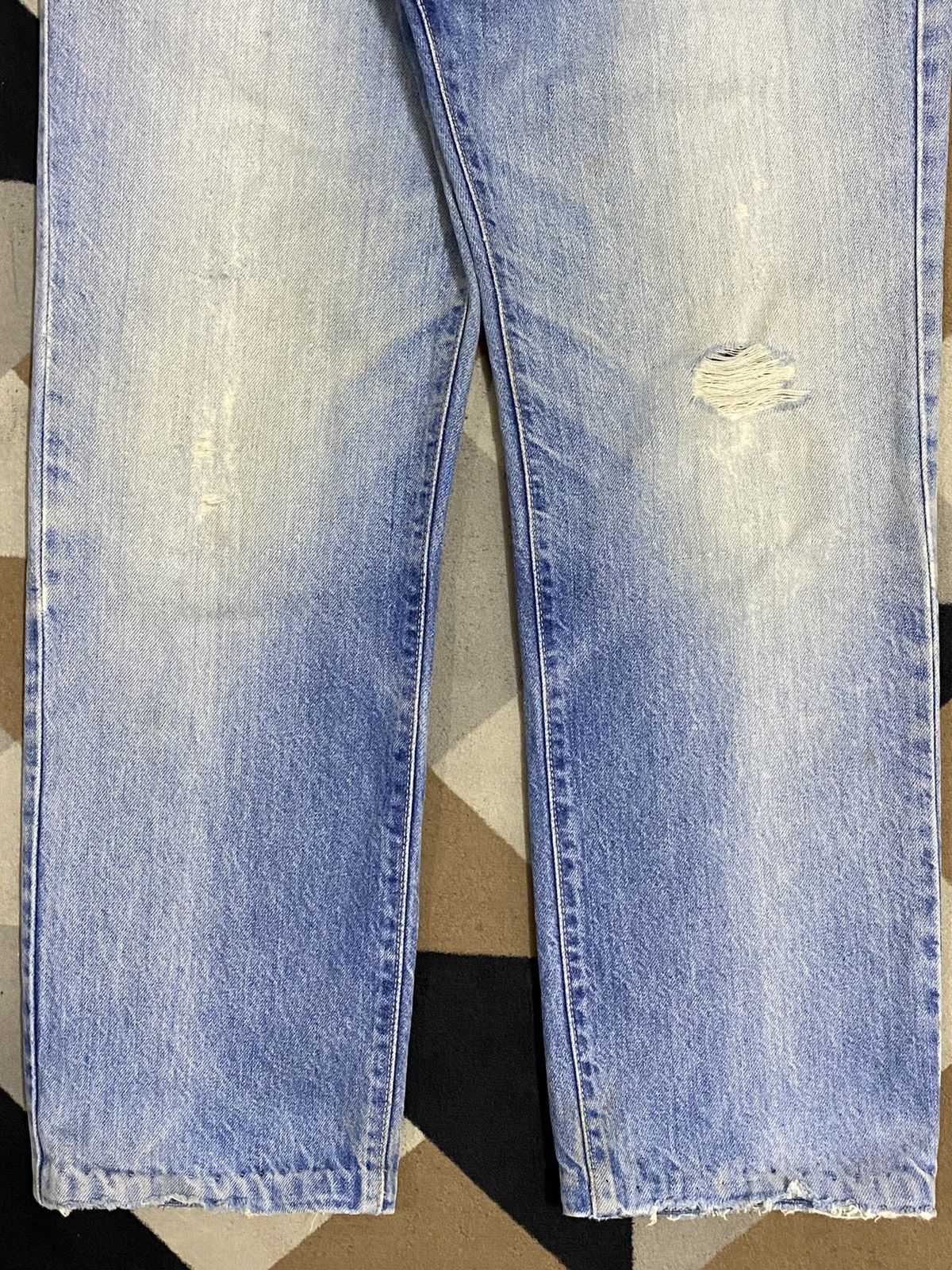 Edwin Vintage Edwin US Classic Blue Wash Distressed Jeans Size US 32 / EU 48 - 5 Thumbnail