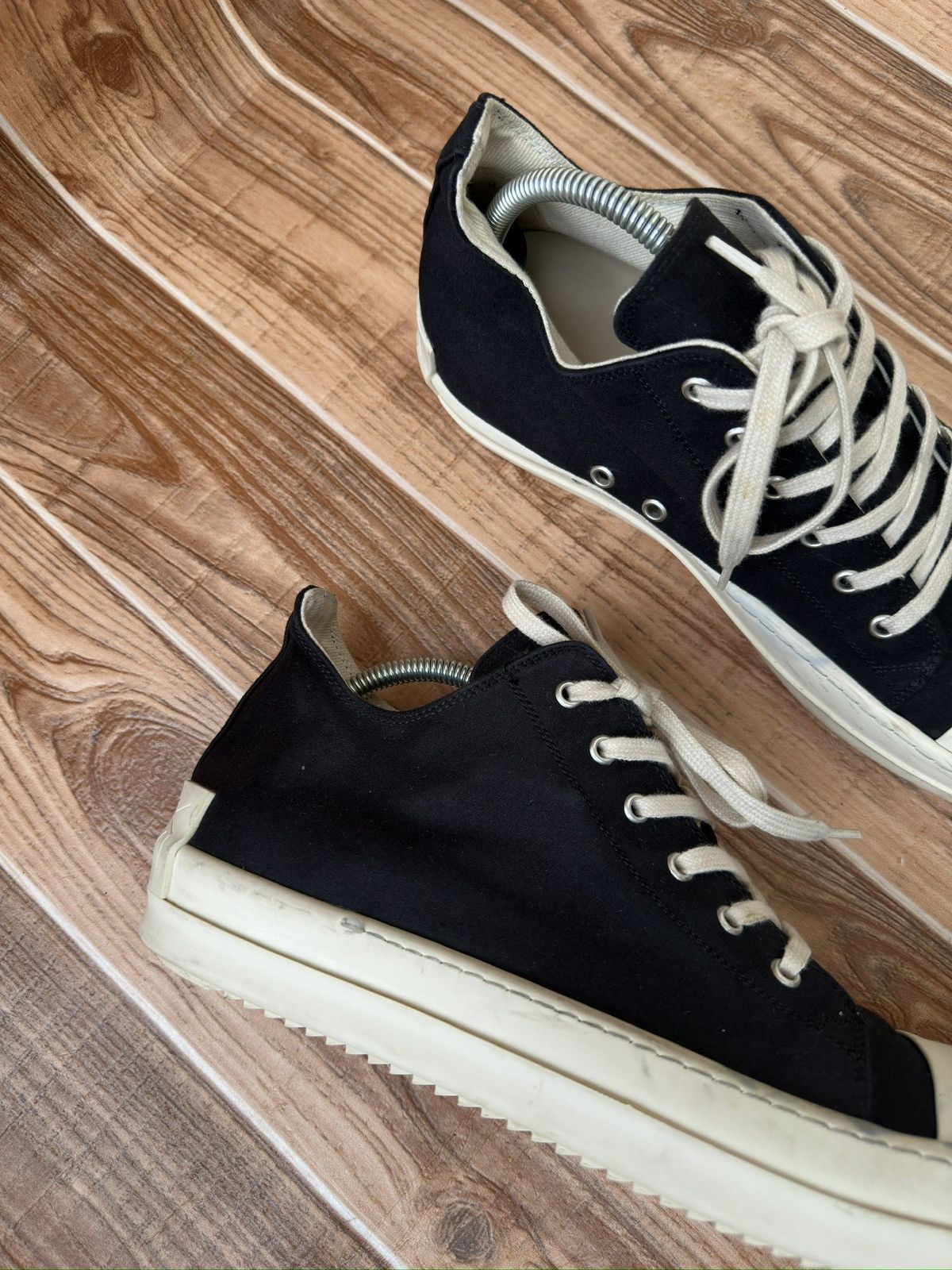 Rick Owens Rick Owens DRKSHDW Ramones (Licence Plate) Lowtops Size US 11 / EU 44 - 11 Thumbnail