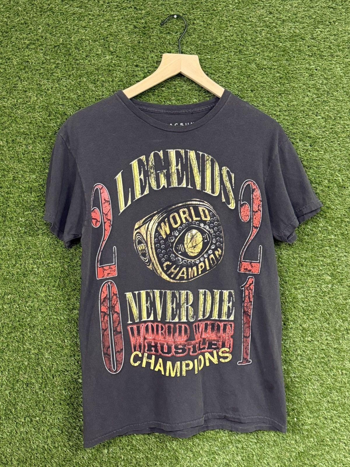 Pacsun Pacsun Legends Never Die Grey Ring Logo Tee Small Champion Size US S / EU 44-46 / 1 - 1 Thumbnail