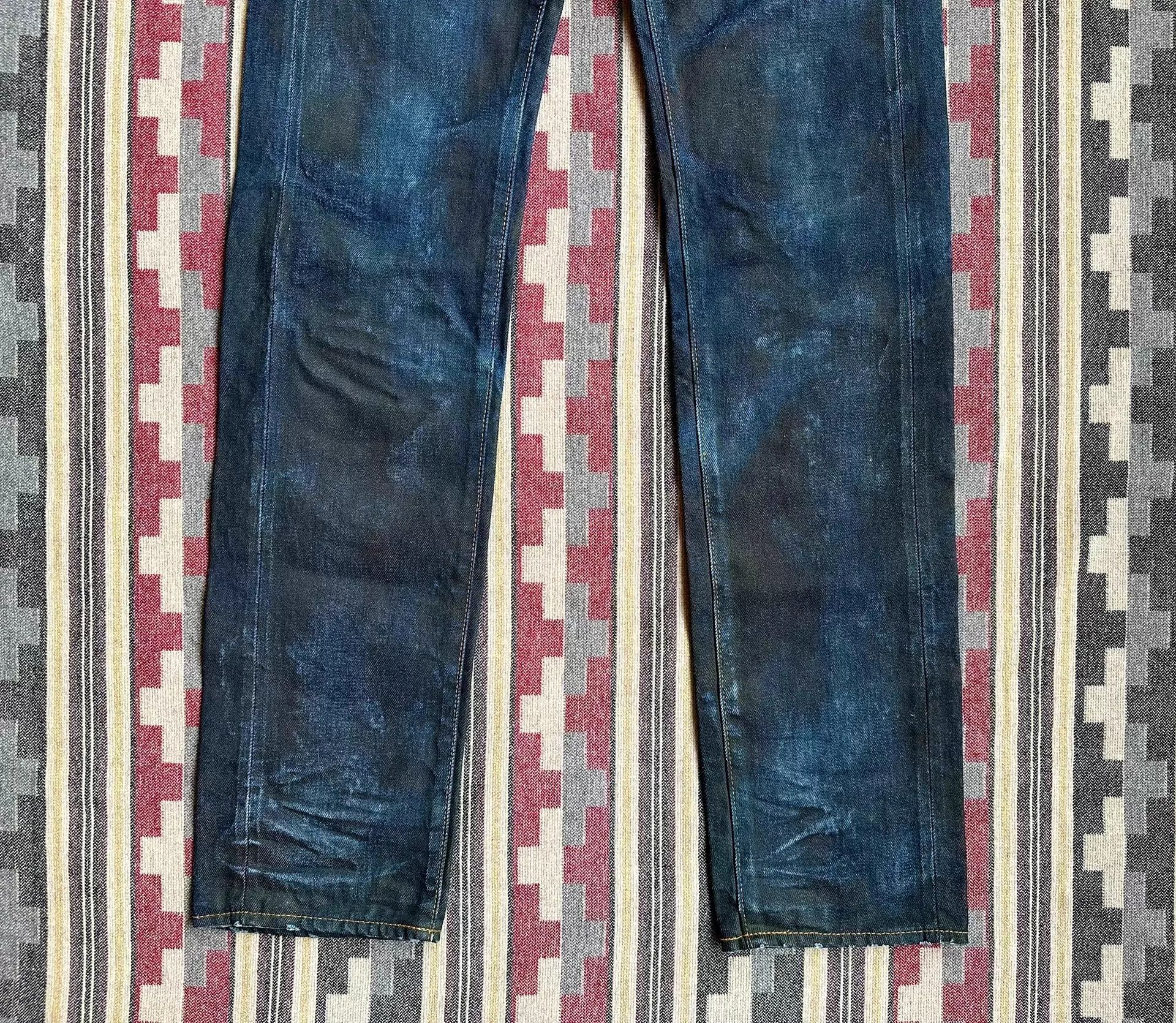 Prps Prps Noir Purple Heavily Washed Distressed Selvedge 32 Size US 32 / EU 48 - 4 Thumbnail