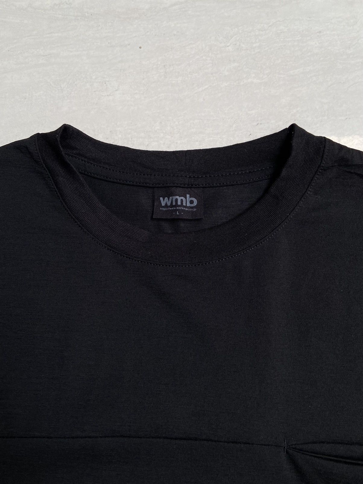Designer × Japanese Brand WMB Work Man Black T-shirt Size US L / EU 52-54 / 3 - 5 Thumbnail