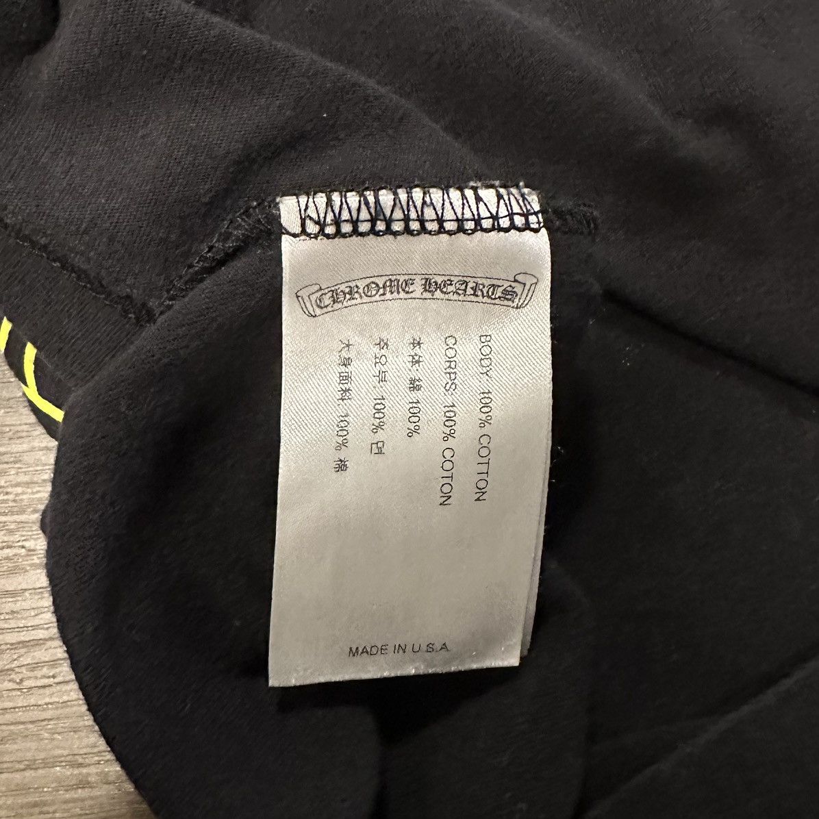 Chrome Hearts Chrome Hearts Black and Yellow T-Shirt Size US S / EU 44-46 / 1 - 3 Thumbnail
