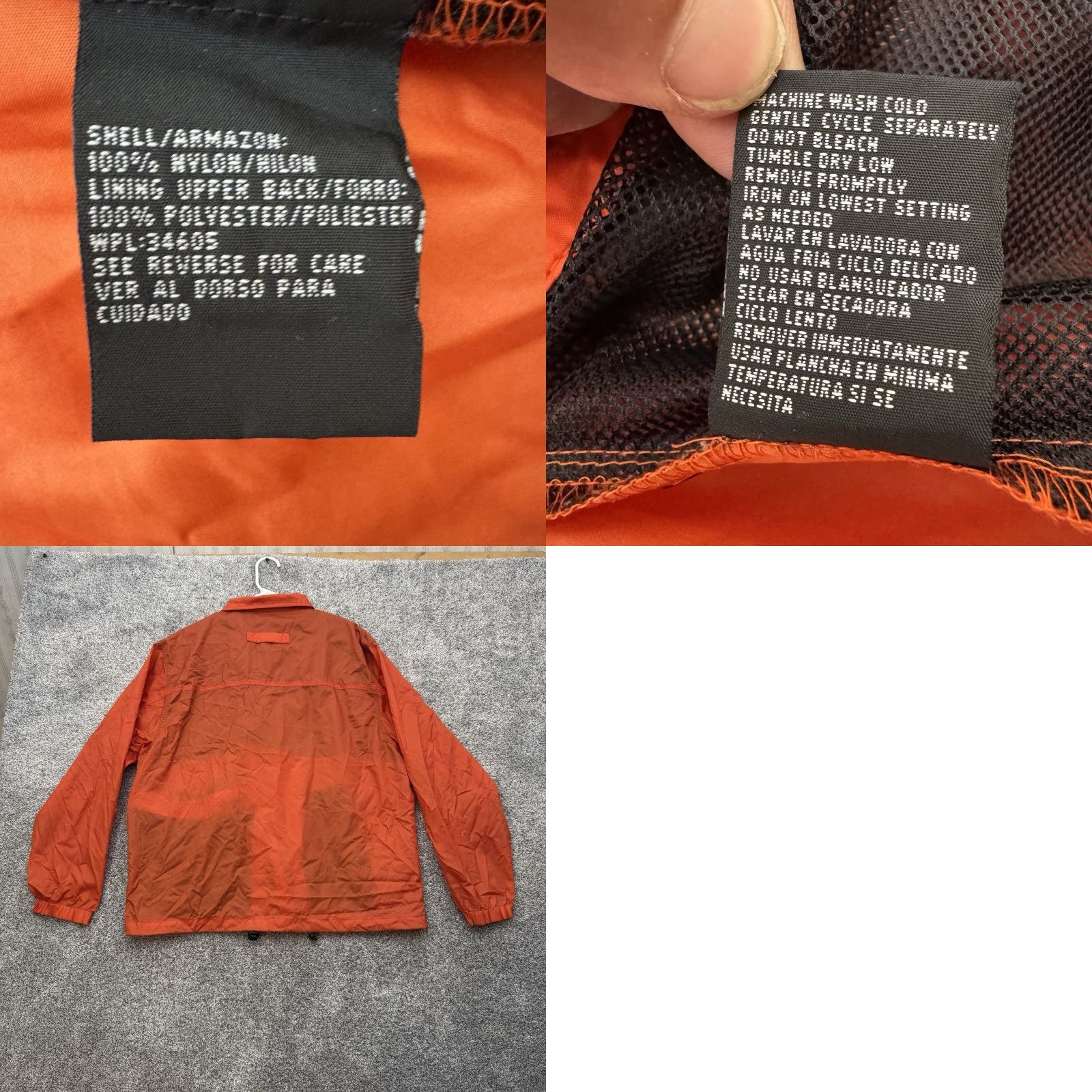 Vintage VINTAGE Y2K Nylon Windbreaker Aberdeen Collection Windbreaker L Orange 90s Outdoor Grunge Skater Hiking Utility Men's Jacket Full Zip Pockets Size US L / EU 52-54 / 3 - 8 Thumbnail