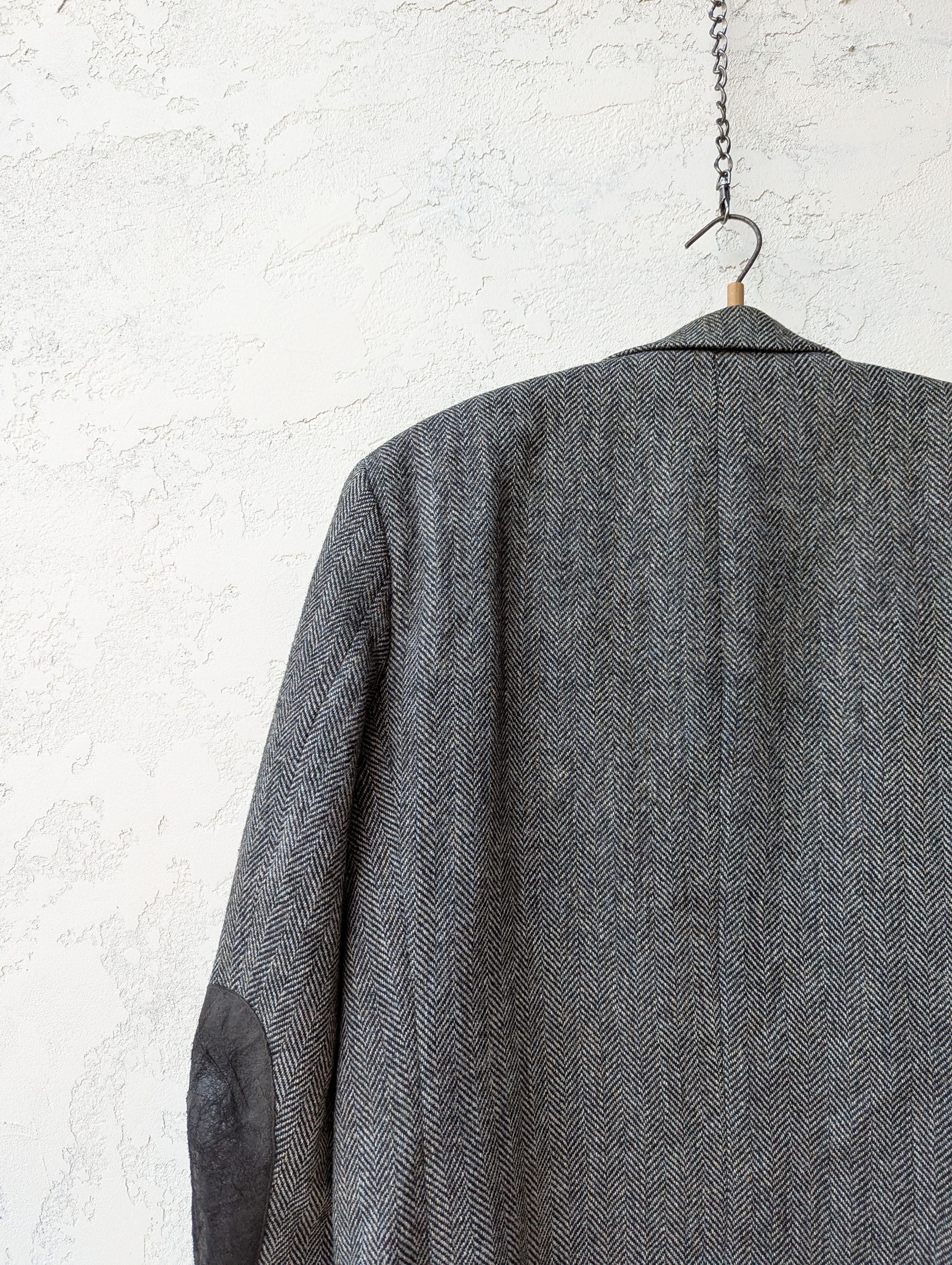 Harris Tweed Harris Tweed x Mario Barutti Vintage Blazer Pure Wool Gray Size 44L - 22 Thumbnail