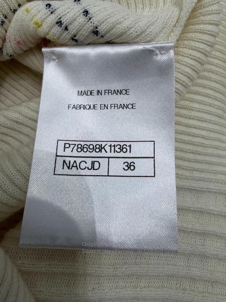 Chanel Chanel Beige little fish knitted short sleeves Size XS / US 0-2 / IT 36-38 - 6 Thumbnail
