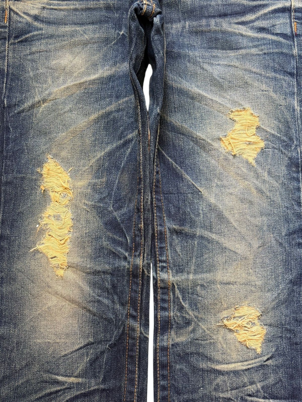 If Six Was Nine Vintage Red Pepper Double Wings Heart Distressed Jeans Size 29" - 4 Thumbnail