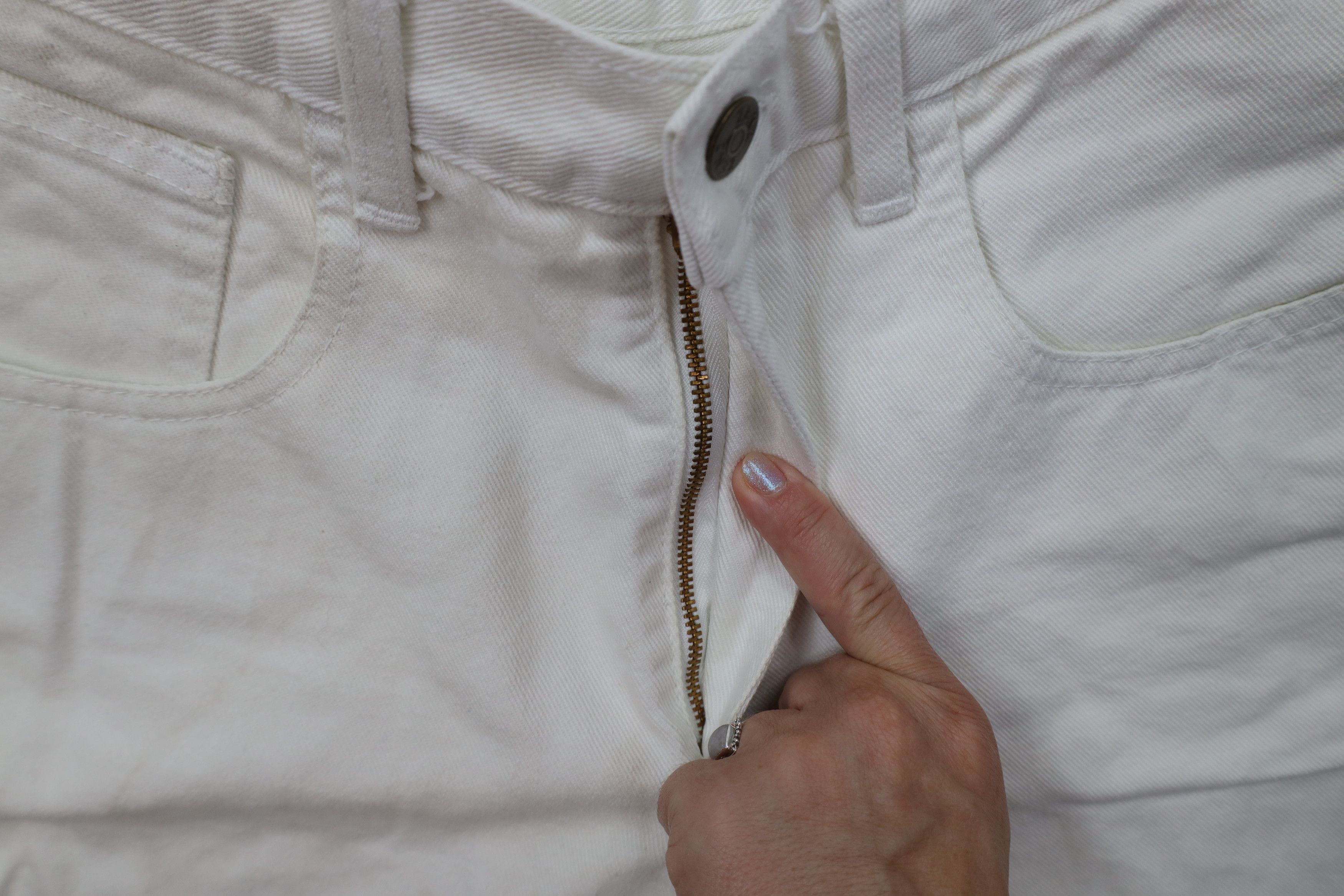 Vintage Vintage 90s Streetwear Relaxed Fit Denim Shorts White USA Size 27" / US 4 / IT 40 - 7 Thumbnail