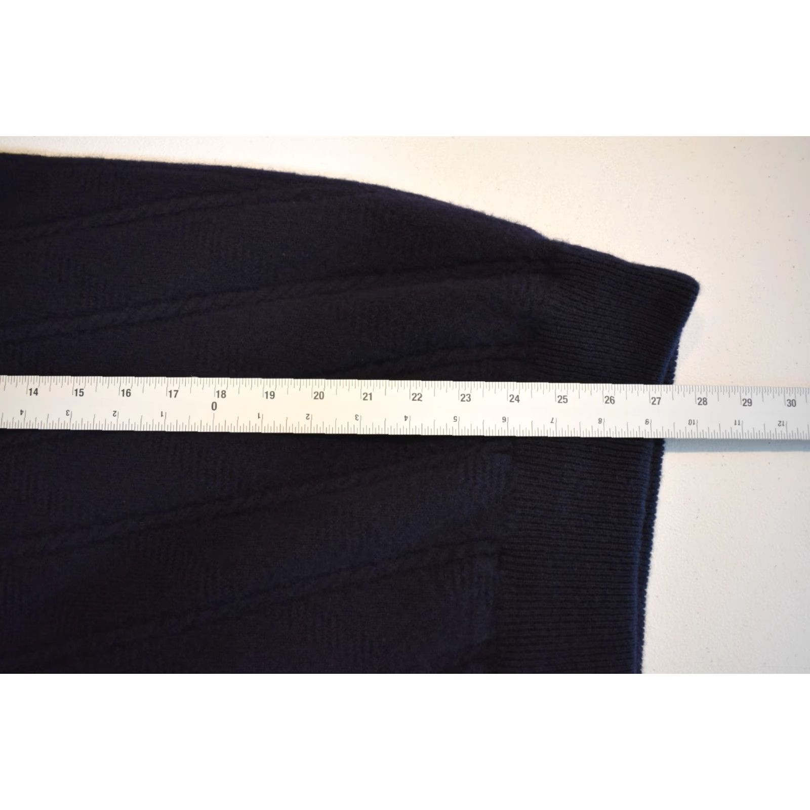Lyle & Scott Lyle & Scott Long Sleeve Wool Sweater Lined Mens Medium Blue Size US M / EU 48-50 / 2 - 7 Thumbnail