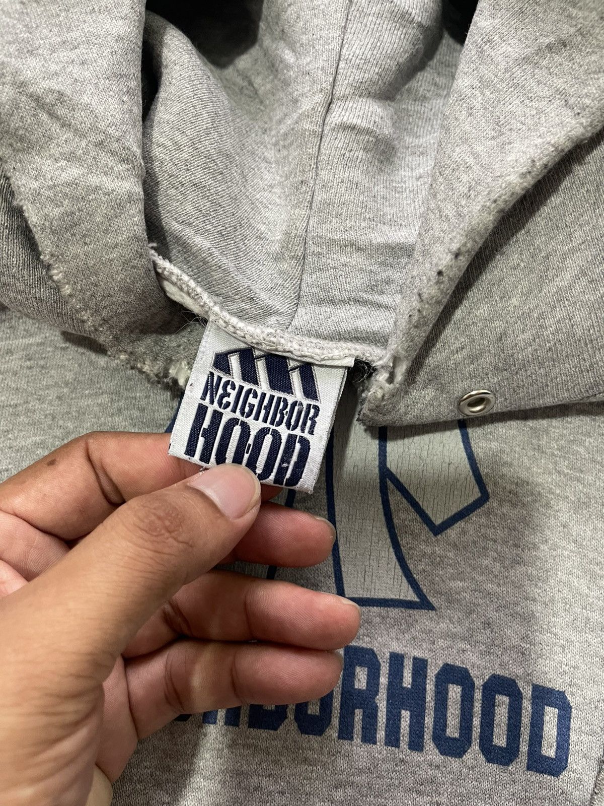 Neighborhood 90s Neighborhood Distressed Hoodie Size US XL / EU 56 / 4 - 11 Thumbnail