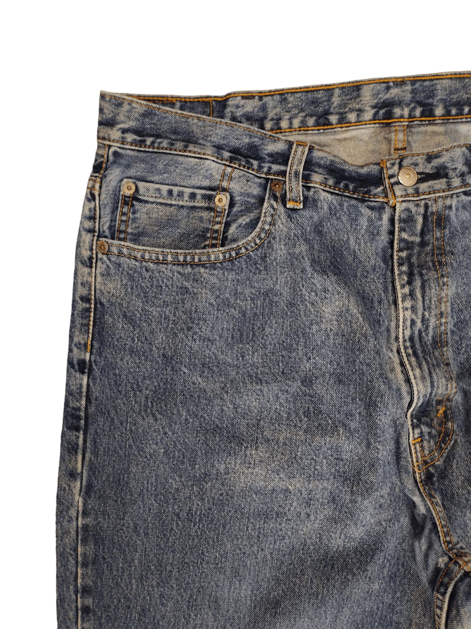 Levi's Vintage Clothing W40 2000s Levis 560 Sand Wash Faded Denim Jeans Size US 40 / EU 56 - 4 Thumbnail