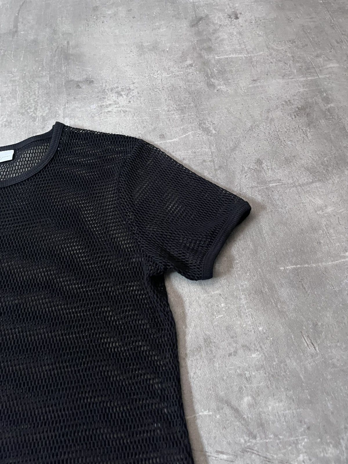 Dries Van Noten Dries Van Noten mesh top T-shirt black rare Size US S / EU 44-46 / 1 - 4 Thumbnail