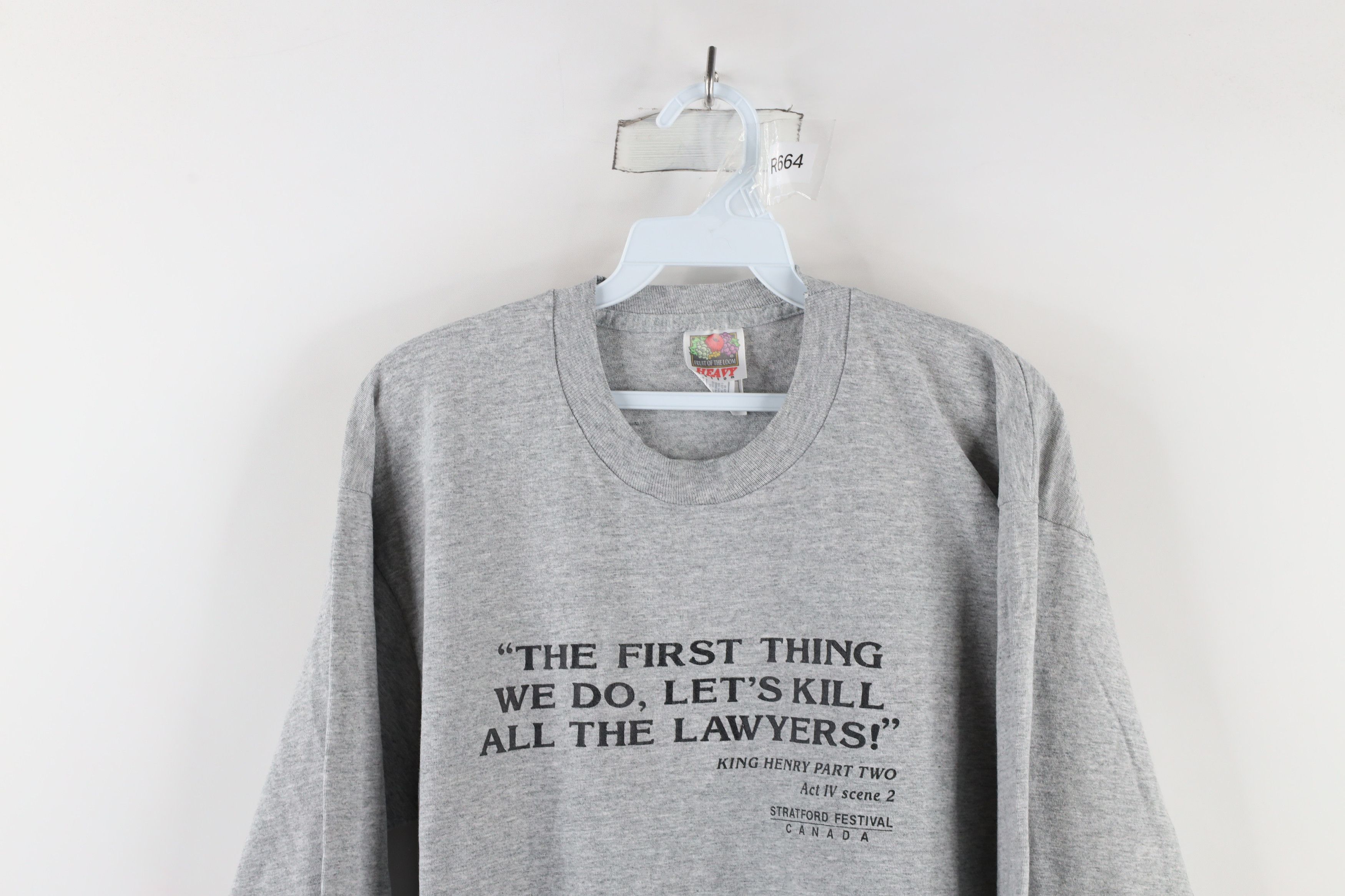 Vintage Vintage 90s King Henry Stratford Festival T-Shirt USA Size US L / EU 52-54 / 3 - 2 Thumbnail