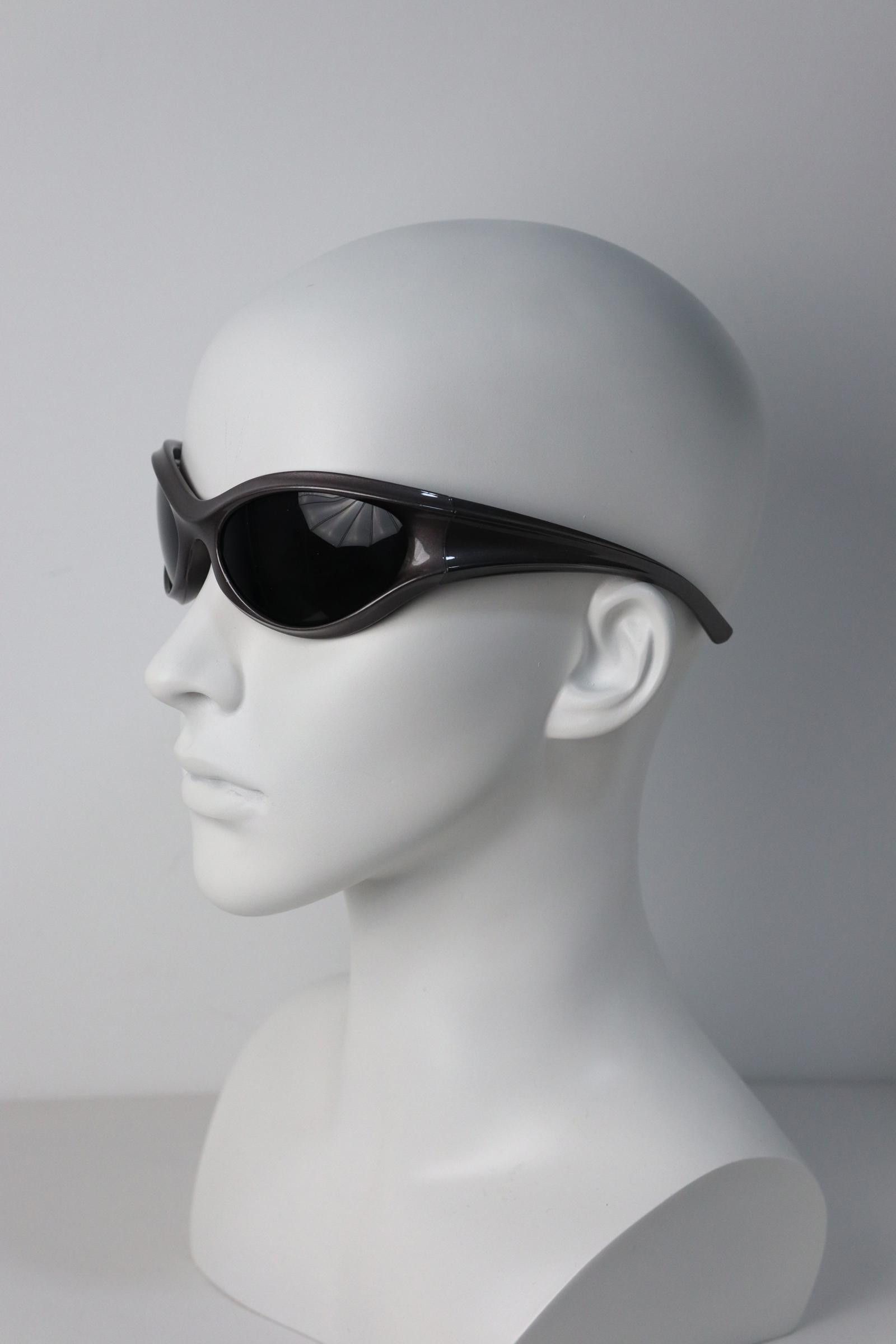 Other Y2k Avant Garde Futuristic Gunmetal Gray Sunglasses OS Size ONE SIZE - 7 Thumbnail