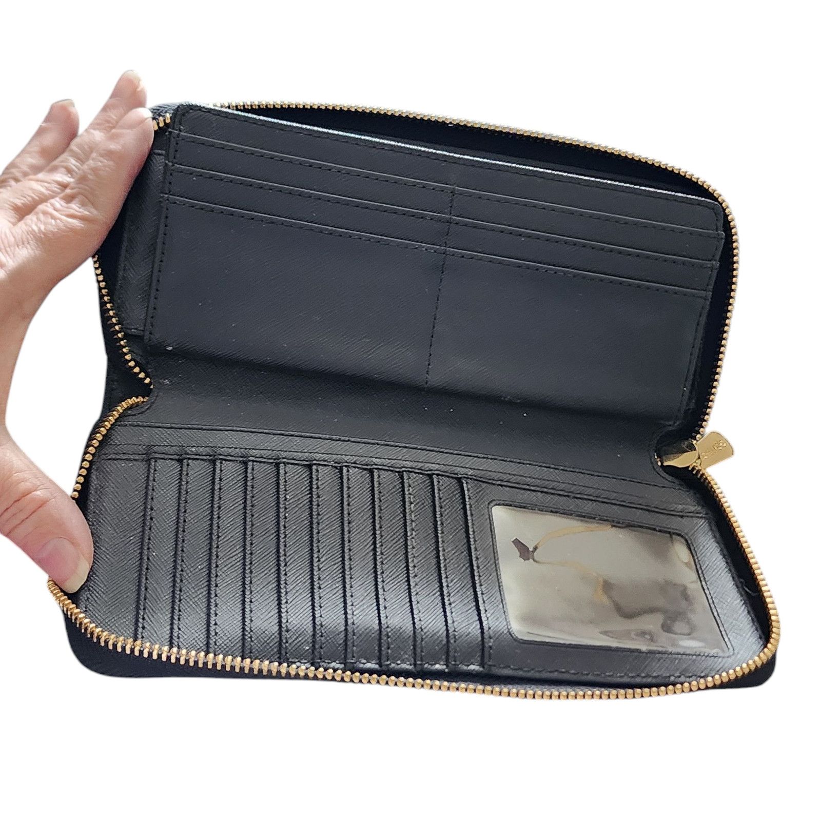 Michael Kors Michael Kors black Jet Set Travel Saffiano Leather Wallet Size ONE SIZE - 4 Thumbnail