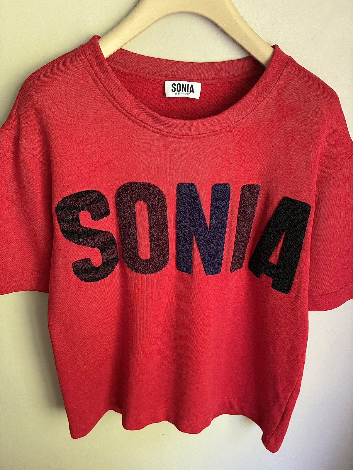 Sonia Rykiel Sonia Rykiel Embroidered Terry Cloth ‘SONIA’ Tee Size US S / EU 44-46 / 1 - 18 Thumbnail