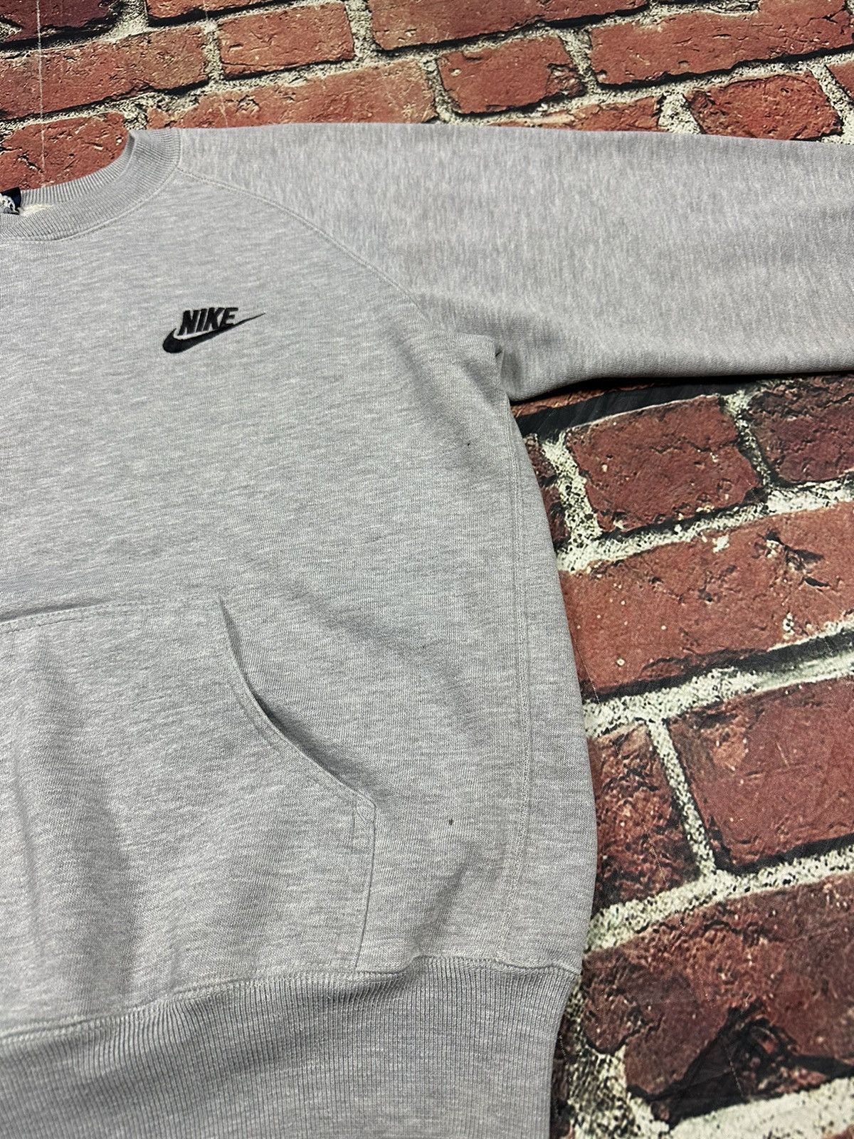 Nike Vintage 1980s Nike Crewneck Sweatshirt Kangaroo Pocket 80s Size US M / EU 48-50 / 2 - 8 Thumbnail