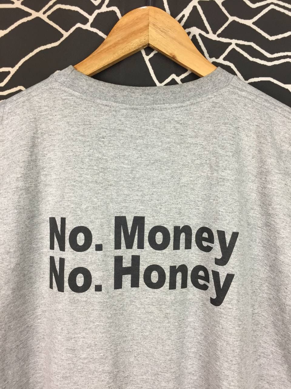 Vintage Vtg Funny T-Shirt No Money No Honey Graphic Tee Grey Size XL Size US XL / EU 56 / 4 - 8 Thumbnail