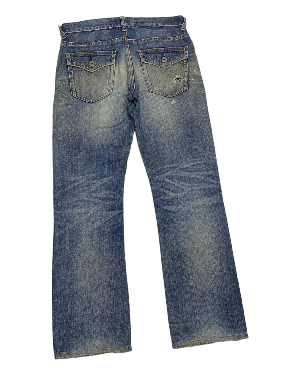 Japanese Brand × Jun Takahashi × Uniqlo VINTAGE UNIQLO JAPAN DISTRESSED DENIM JEANS HYPE Size US 33 - 6 Thumbnail