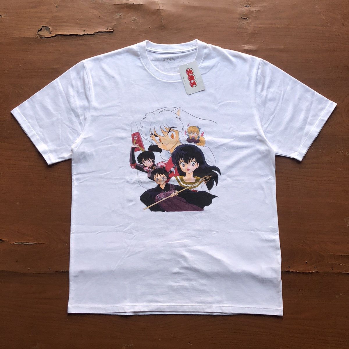 Anime × Japanese Brand Anime Shirt Inuyasha Vintage Look Rumiko Takahashi Official Size US XL / EU 56 / 4 - 1 Thumbnail