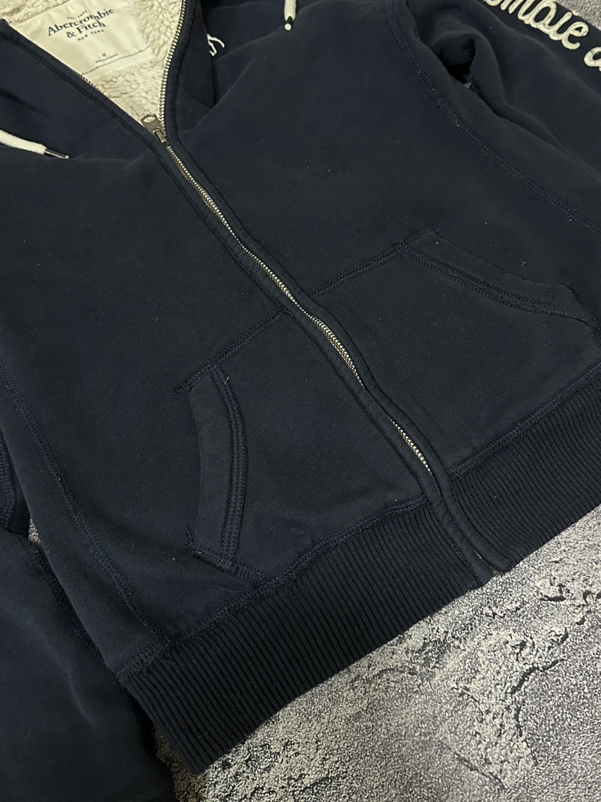 Abercrombie & Fitch If Six Was Nine Style Faux Fur Zip Hoodie Y2K Abercrombie Size US M / EU 48-50 / 2 - 8 Thumbnail