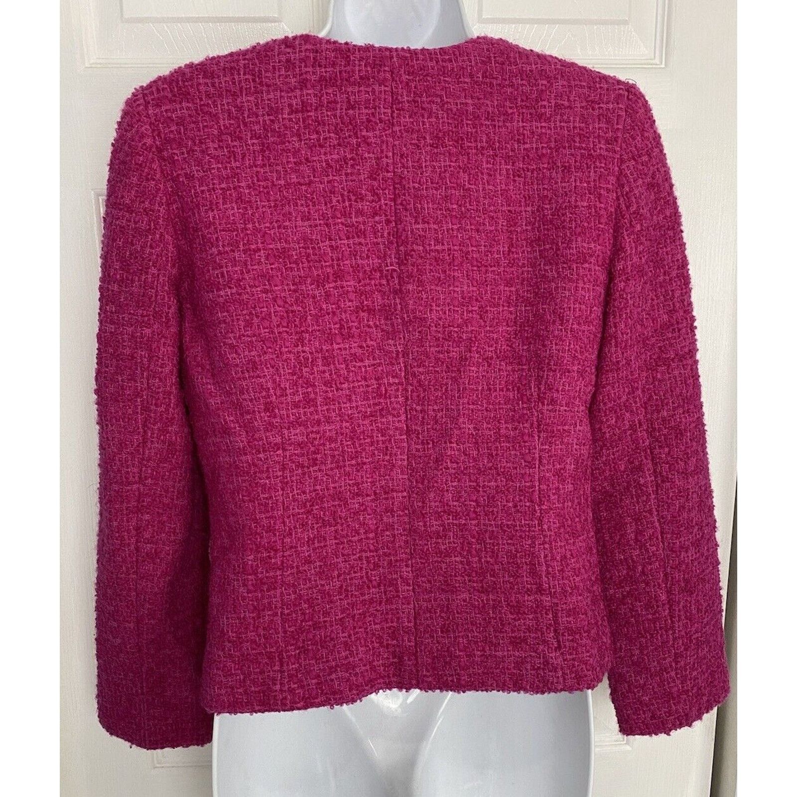 J.Crew J Crew Blazer Astrid Boucle Tweed Wool Barbie Pink Jacket 2 Size XS / US 0-2 / IT 36-38 - 5 Thumbnail