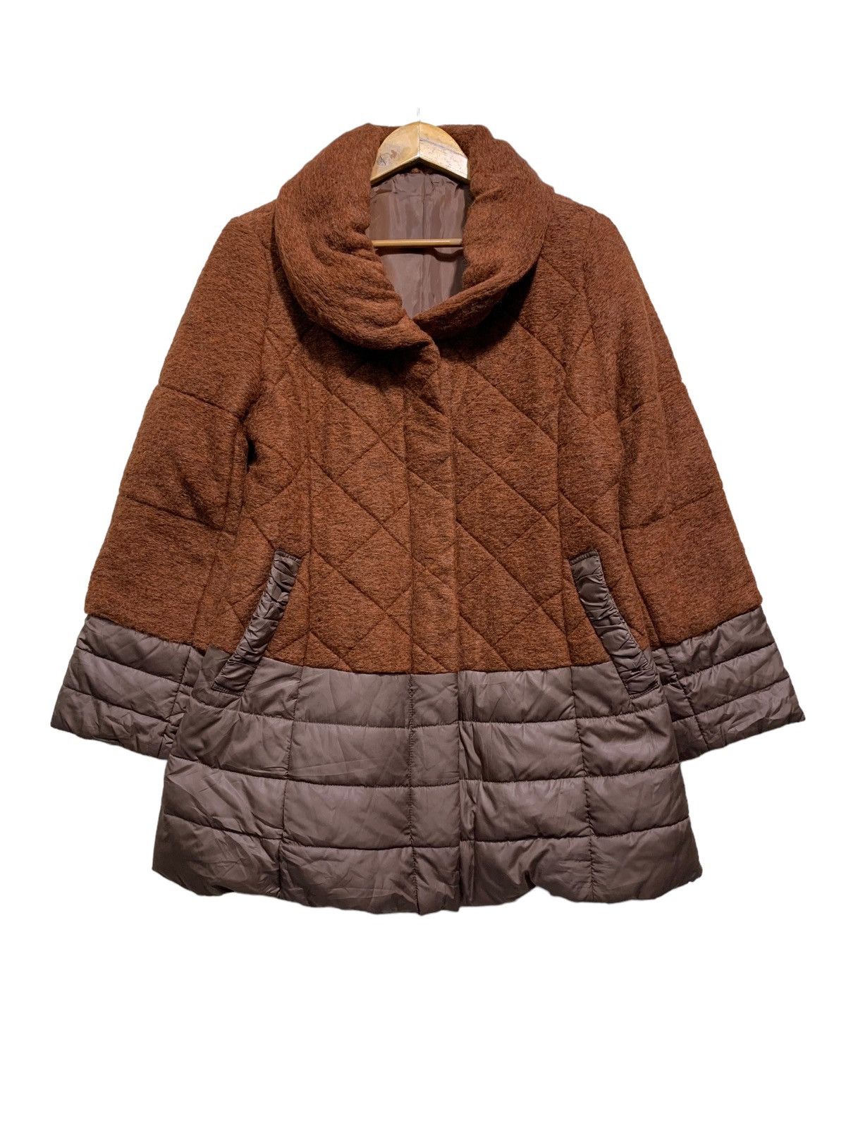 🔥LONGCHAMP WOOL/PUFFER JACKETS BROWN