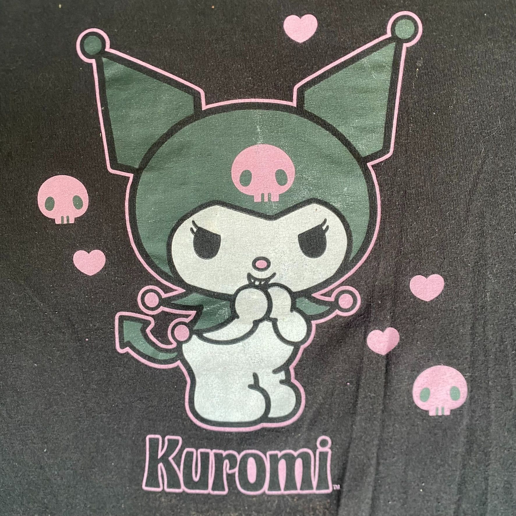 Japanese Brand Vintage Y2K Sanrio Kuromi Shirt Japan Anime Goth Emo Tee Size US M / EU 48-50 / 2 - 3 Thumbnail