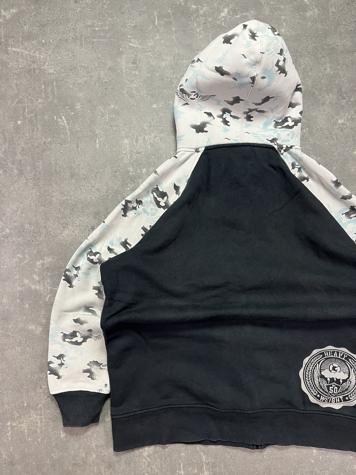 G-Unit G-Unit Big Logo Camo Printed Baggy Heavy Zip Hoodie L XL Size US L / EU 52-54 / 3 - 11 Thumbnail