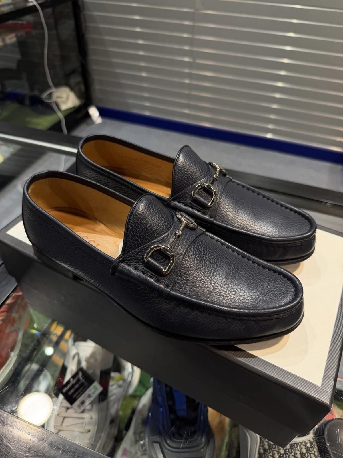 Gucci GUCCI $1050 Horesebit 1953 Men's Loafer Blue 7G+/8US 1 Size US 8 / EU 41 - 4 Thumbnail