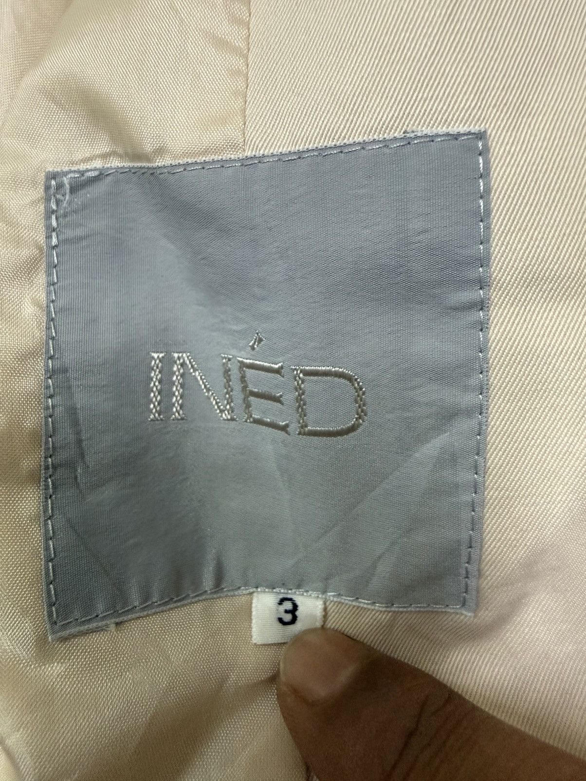 Vintage Ined composition see attached label Trenche Coat Long Jacket Size S / US 4 / IT 40 - 10 Thumbnail