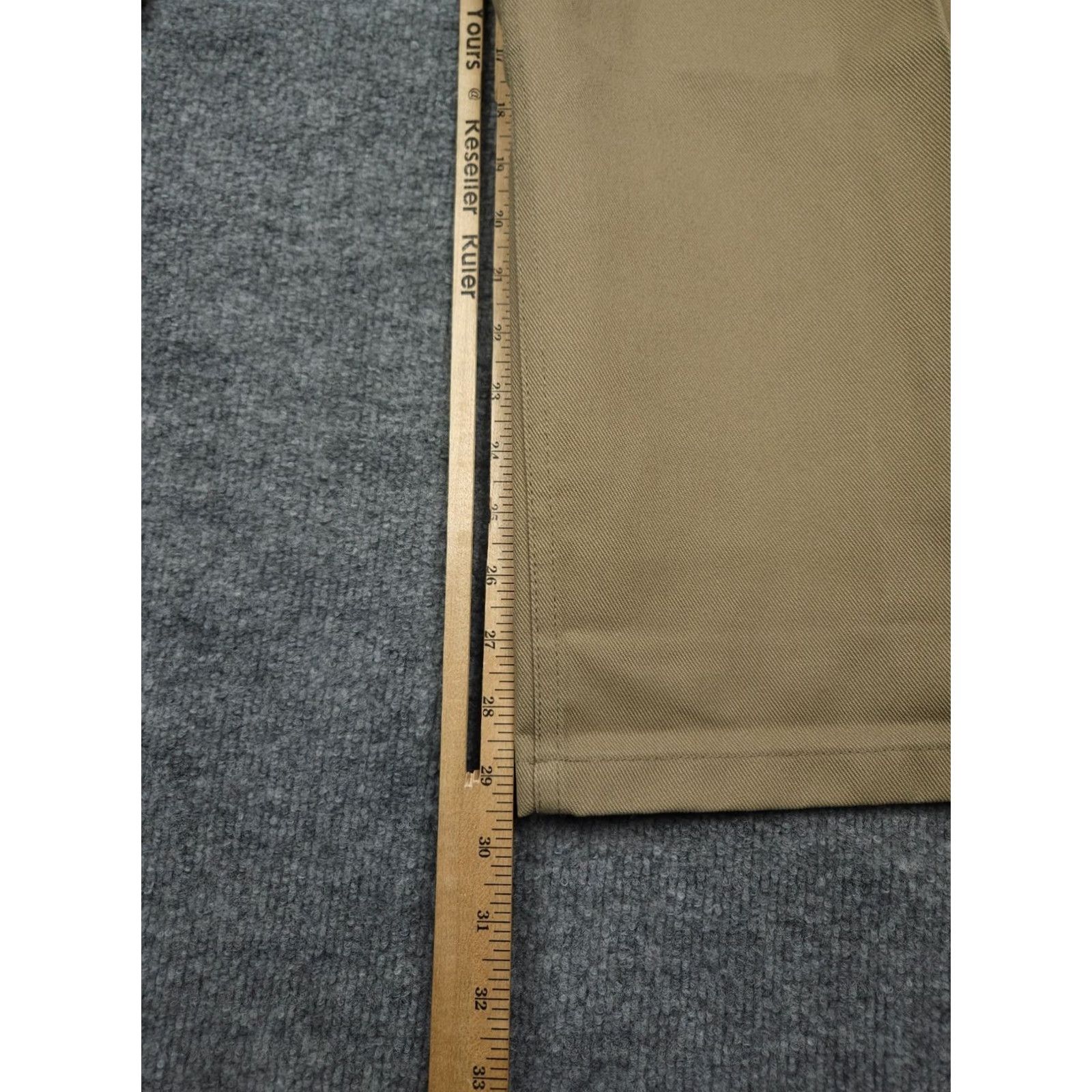 Ben Davis Ben Davis Pants Men 40 37 x 30 Beige Khaki Chino Original Work Straight Leg Casual 90s Grunge Mens Size US 37 - 7 Thumbnail