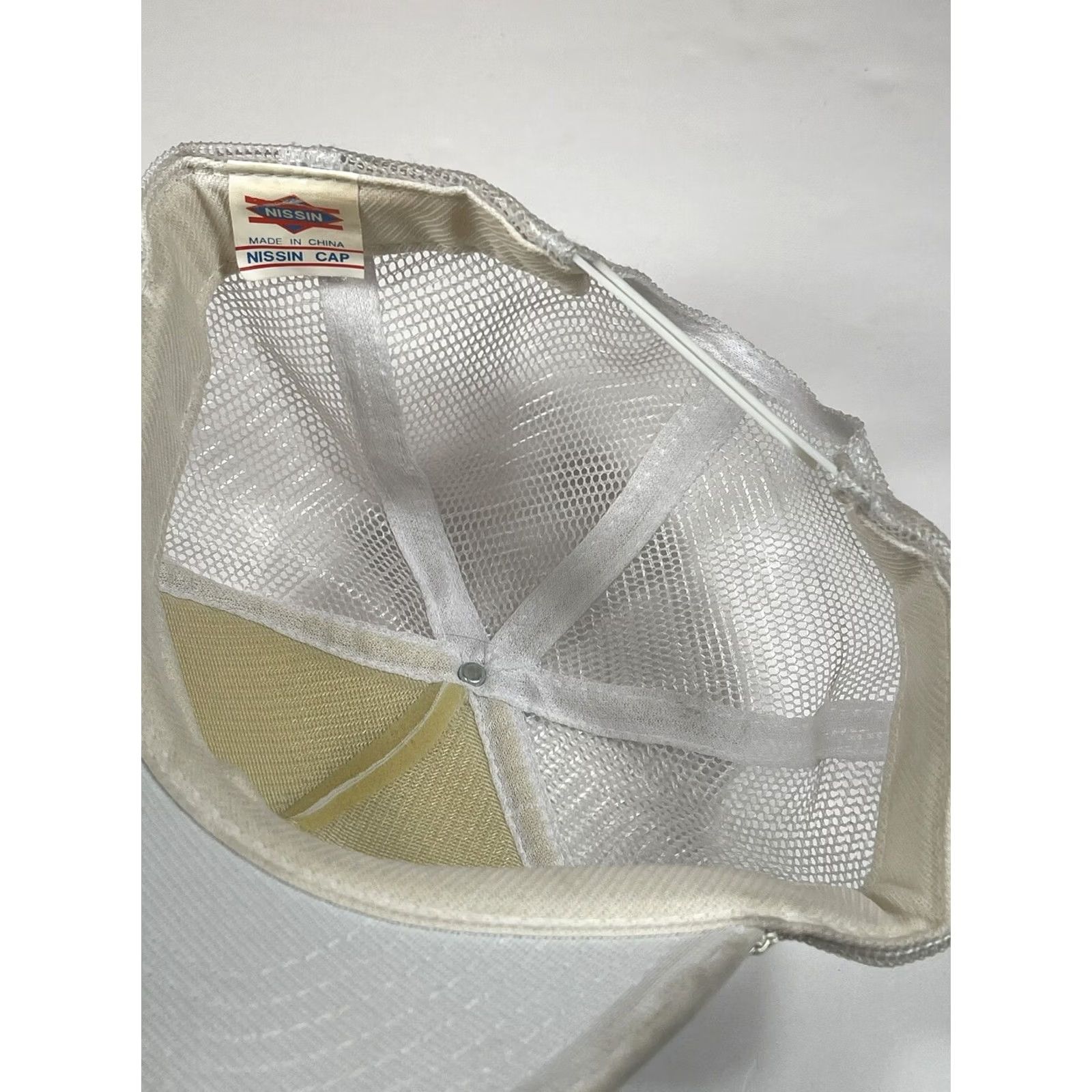 Vintage Nissin Cap Renee White Trucker's Hat Baseball Cap Adjustable Snapbacks Size ONE SIZE - 7 Thumbnail