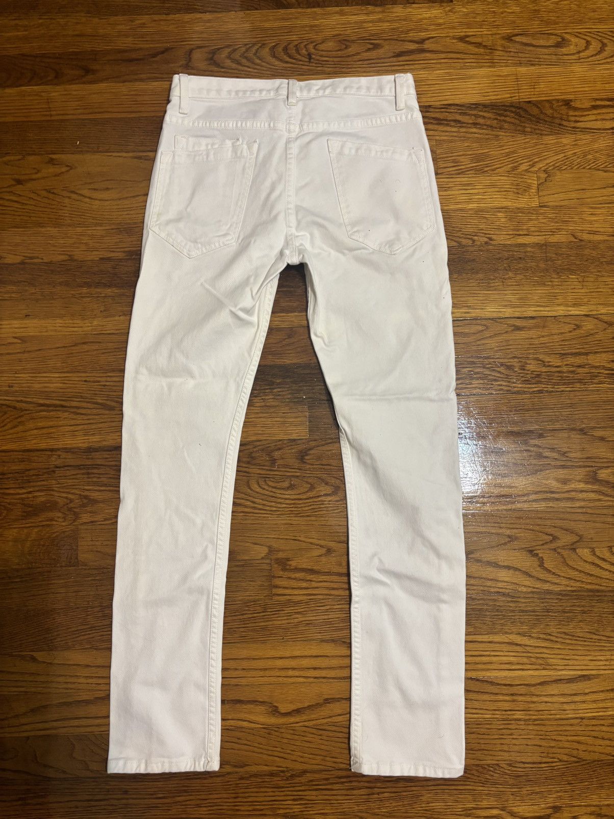 Helmut Lang white helmut lang denim Size US 29 - 3 Thumbnail