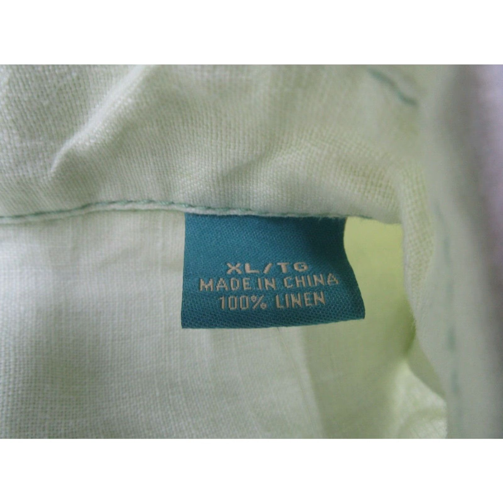 Tommy Bahama Tommy Bahama Mens Linen Shirt Green XL Long Sleeve Beachy Button Up Size US XL / EU 56 / 4 - 2 Thumbnail