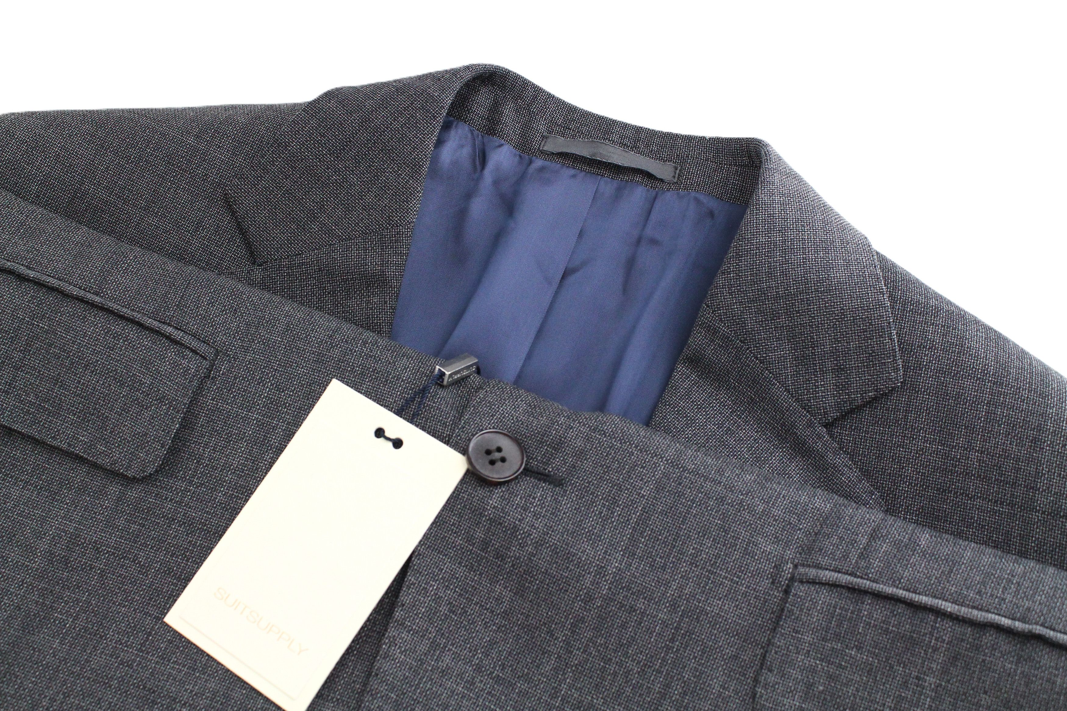 Suitsupply NAPOLI UK40L Grey Wool Super 110's Blazer 61907 Size 40L - 5 Thumbnail