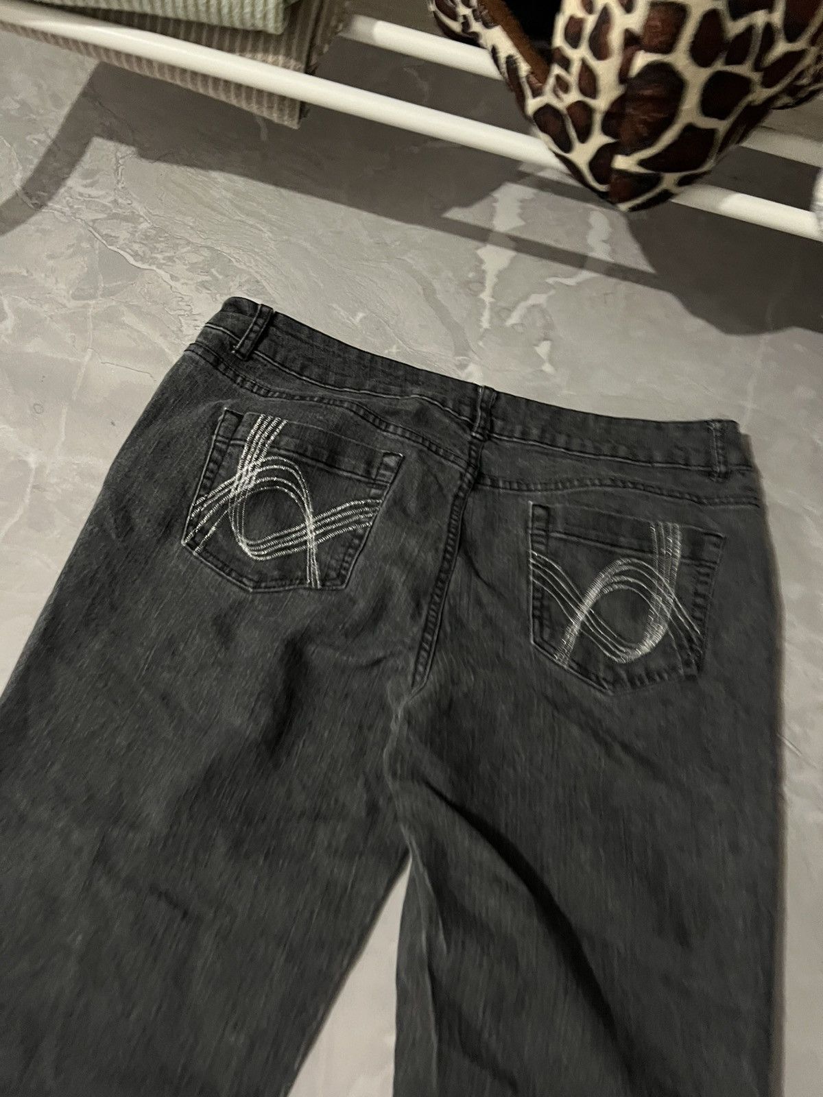 Japanese Brand Japanese Avant Garde Baggy Jeans / Glamour Dark wear y2k Size US 34 / EU 50 - 3 Thumbnail