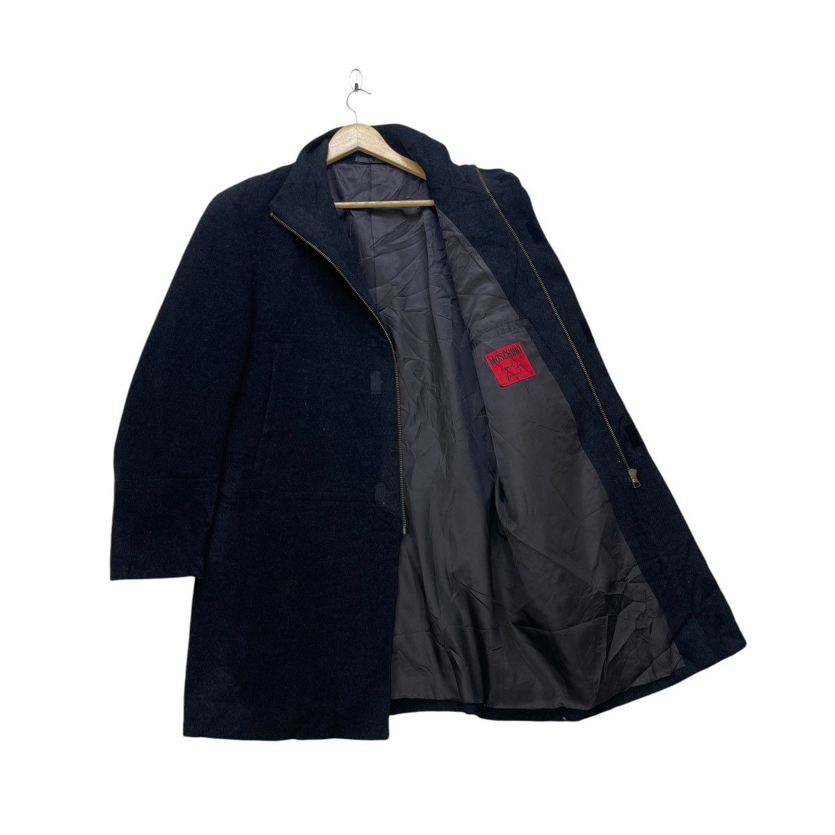 Autumn Cashmere × Designer × Moschino 💥Japanese Brand Moschino Long Coat Jacket Size M / US 6-8 / IT 42-44 - 1 Thumbnail