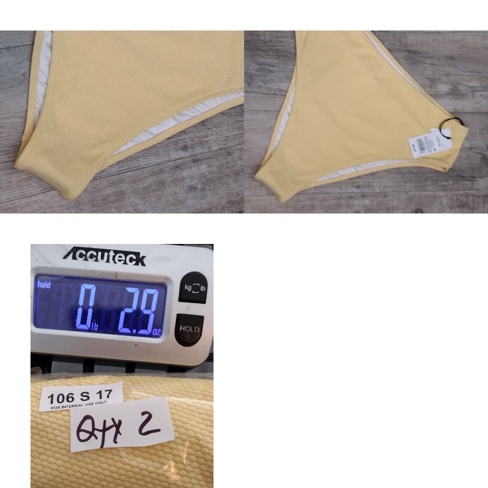 Vintage Shade & Shore Bikini Bottoms Women Yellow Ribbed L Bikini Bottoms Swimsuit Beach 90s Womens Size 36" / US 14 / IT 50 - 8 Thumbnail