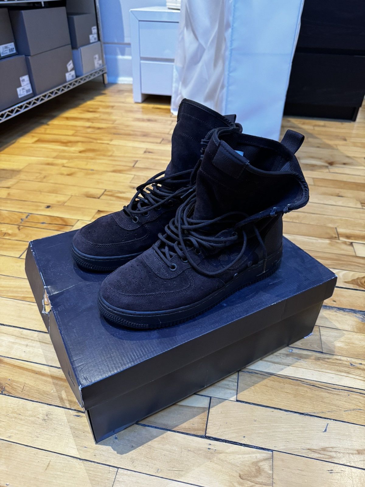image of Nike Sf Af1 Brown Suede Shoes, Men's (Size 9.5)