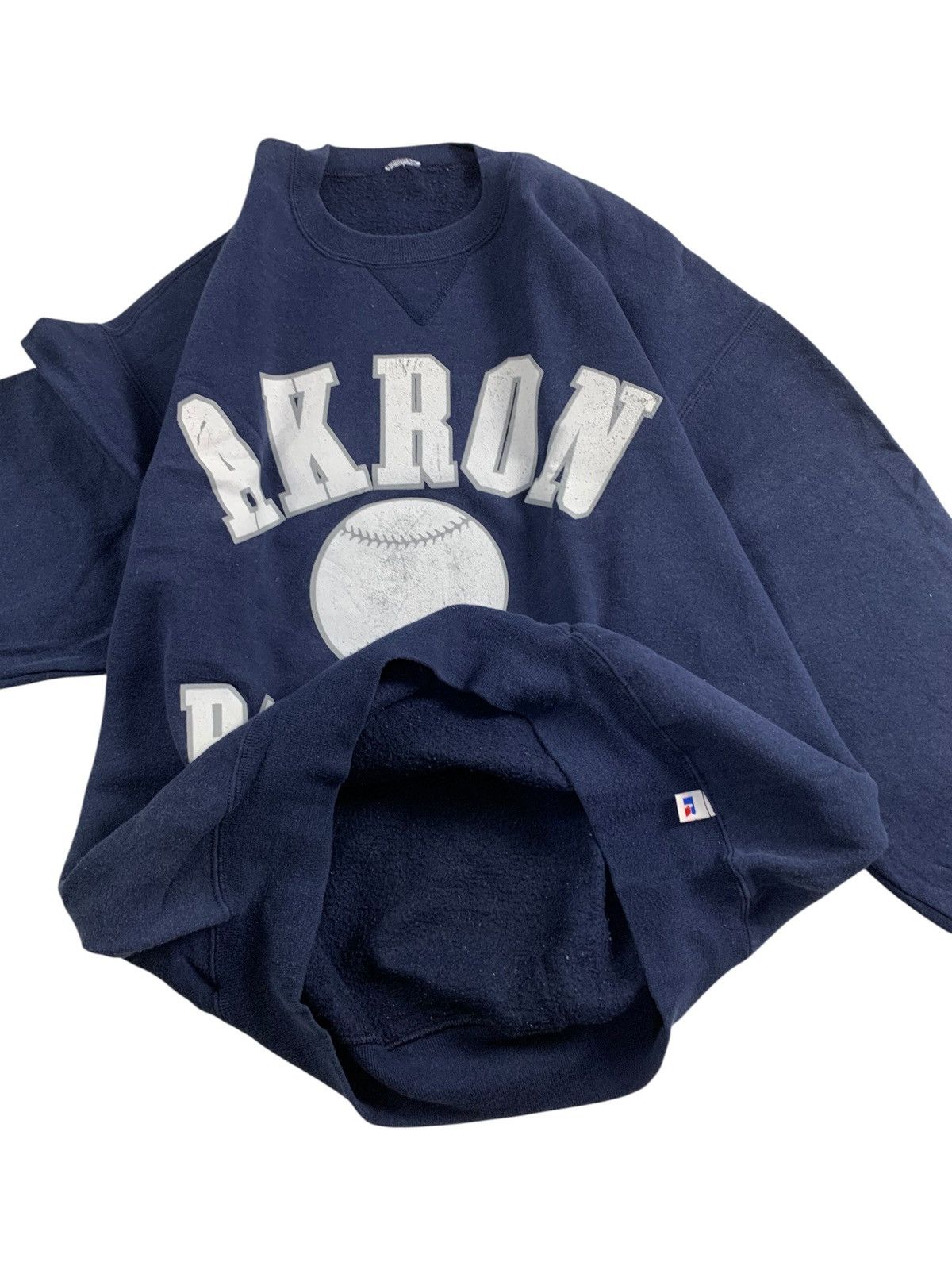 Russell Athletic 90’s Russell Athletic Akron Baseball Sweatshirt Size US L / EU 52-54 / 3 - 3 Thumbnail
