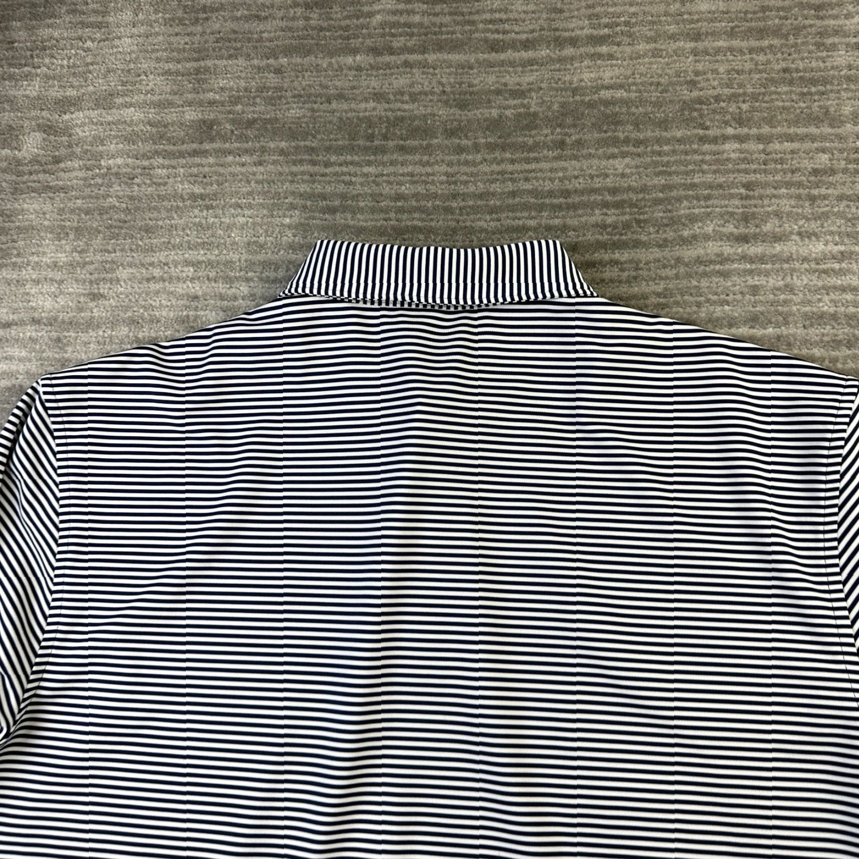 Peter Millar Peter Millar Polo Shirt Mens L White Blue Stripe Casual Summer Comfort Golf Size US L / EU 52-54 / 3 - 5 Thumbnail