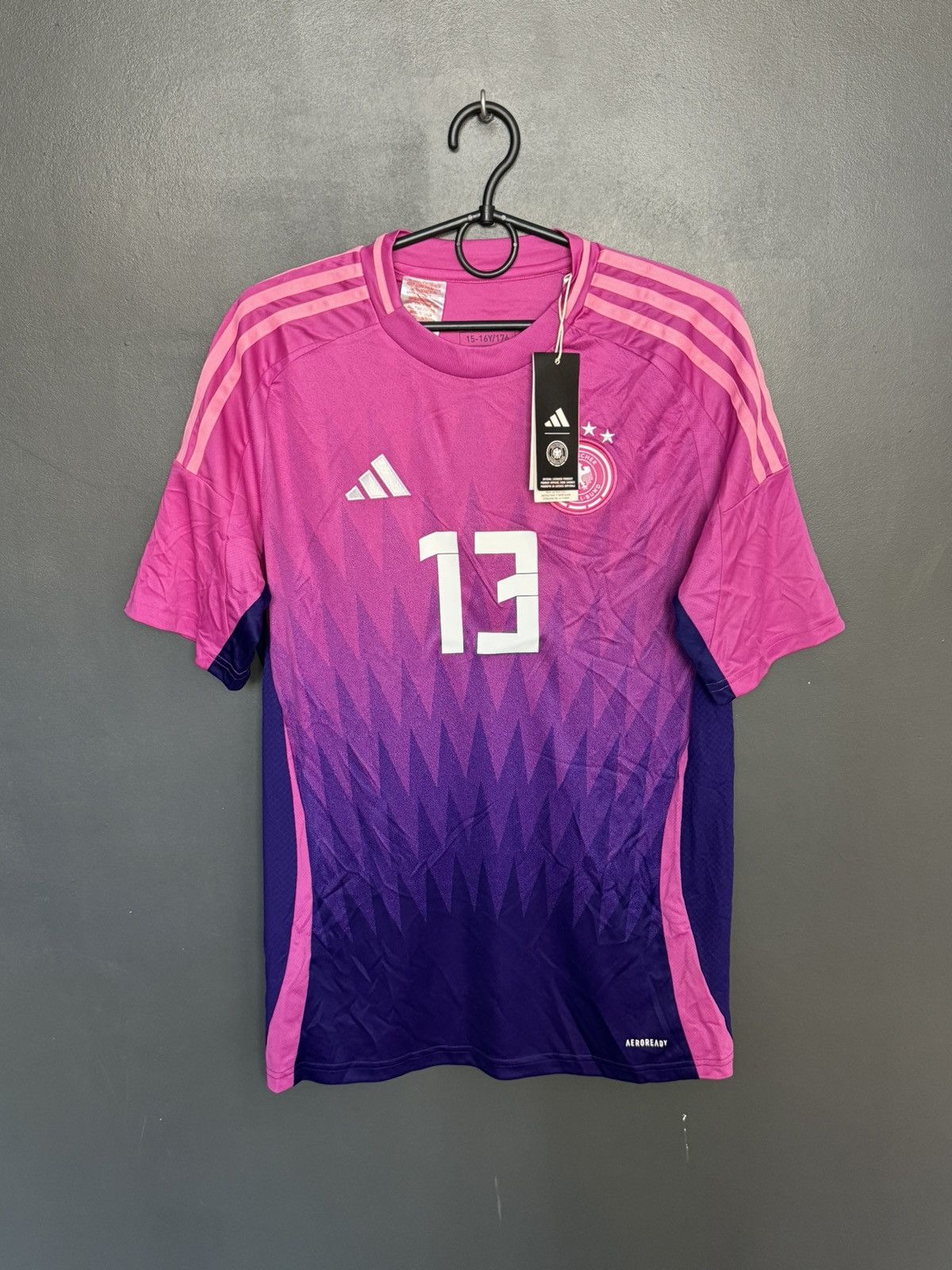 Adidas KIDS New Germany 2024 Away Muller Football Jersey T-Shirt Size US S / EU 44-46 / 1 - 2 Thumbnail