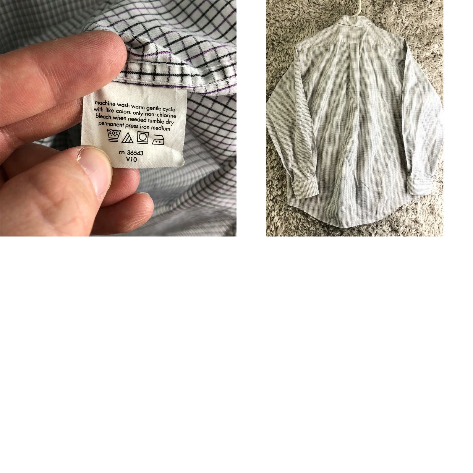 Chaps Chaps Mens 16.5 34-35 Wrinkle Free White Striped Long Sleeve Button Down Collar Shirt Mens Size US XL / EU 56 / 4 - 8 Thumbnail