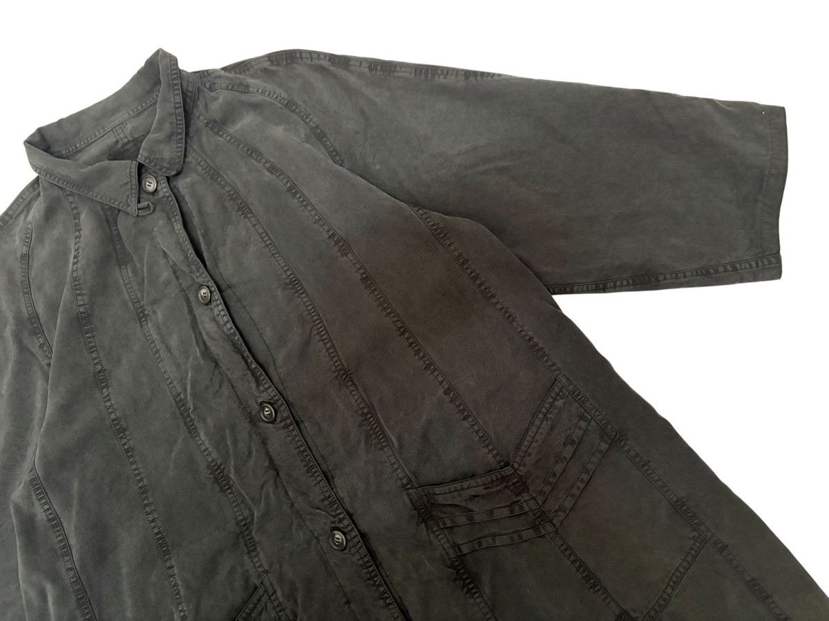 Japanese Brand DEUXIÈME CLASSE 🇯🇵 BLACK LABEL LYOCELL LONG JACKET MINIMALIST Size M / US 6-8 / IT 42-44 - 6 Thumbnail