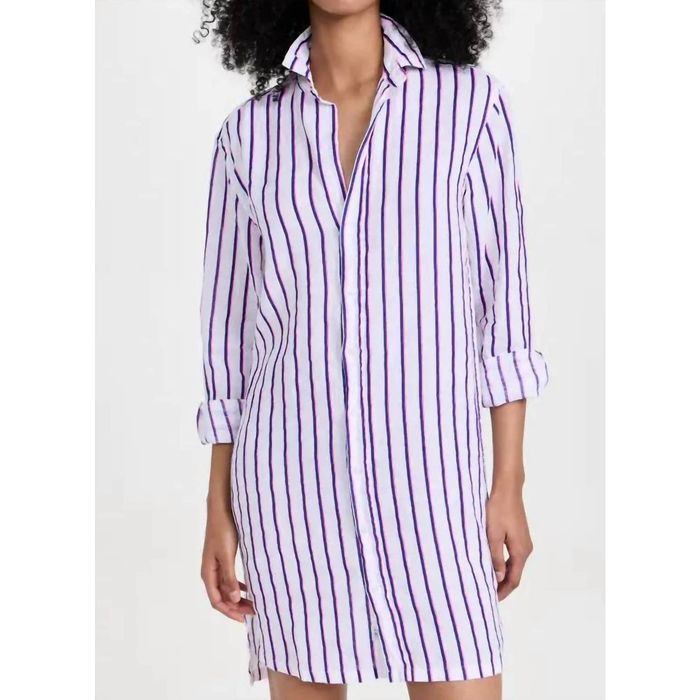 EILEEN Hot Pink and Blue Stripe, Superluxe main image 0