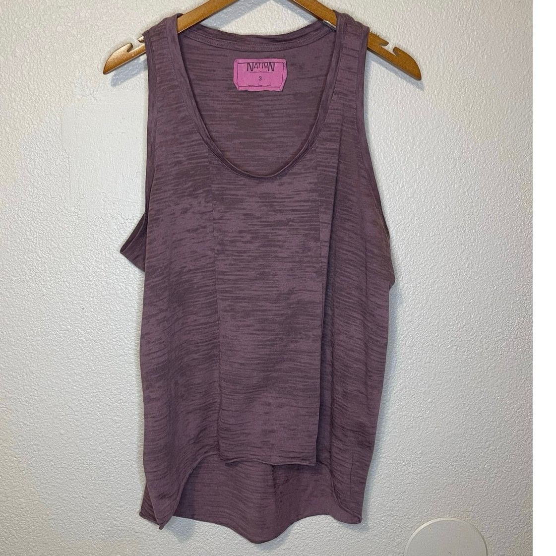Nation LTD Nation LTD Purple Racerback Scoop Neck Classic Tank 3 Large Size L / US 10 / IT 46 - 2 Thumbnail