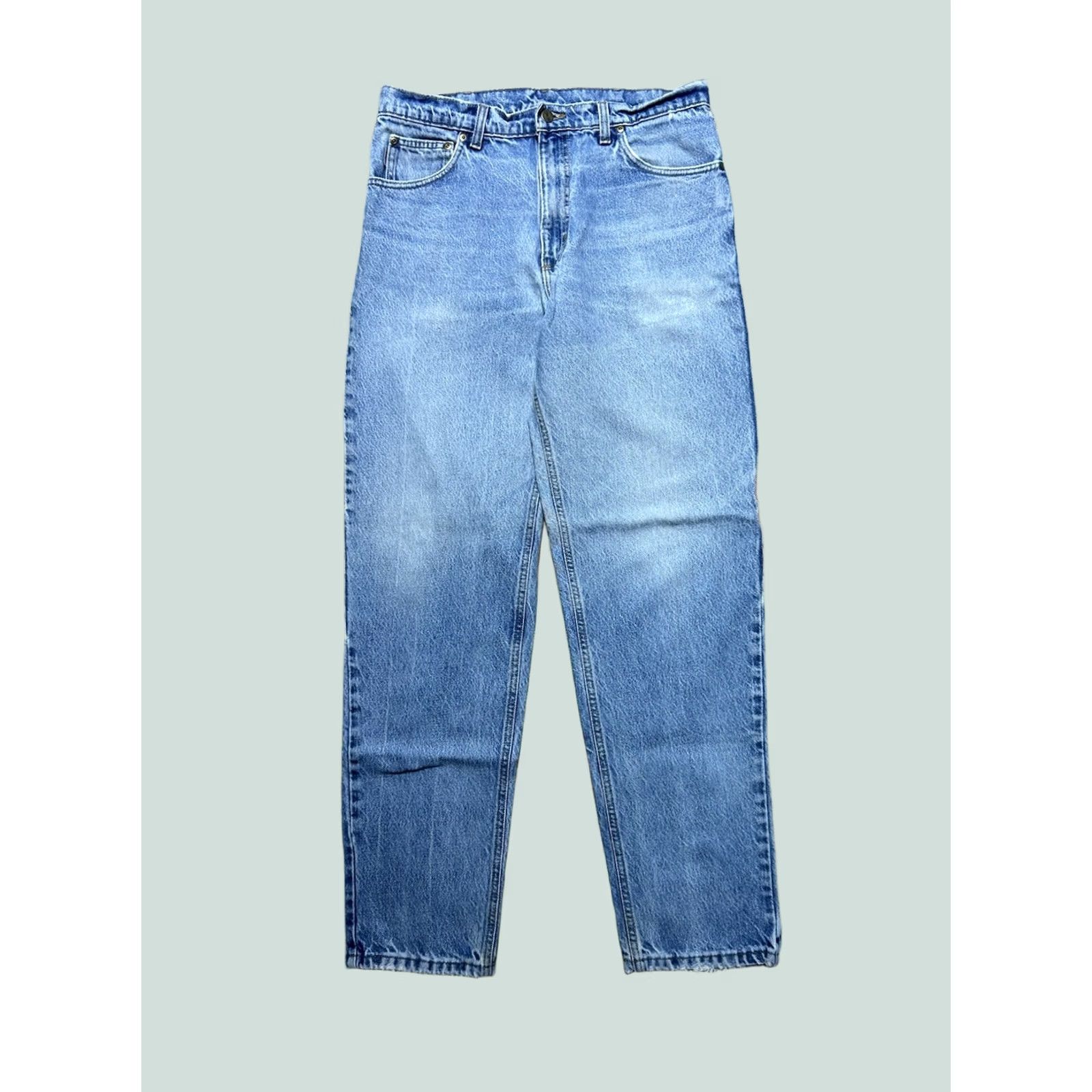 Carhartt VINTAGE Carhartt Jeans Denim Blue Mens 33x33 workwear skater USA worn B46 DST Size US 33 - 1 Thumbnail