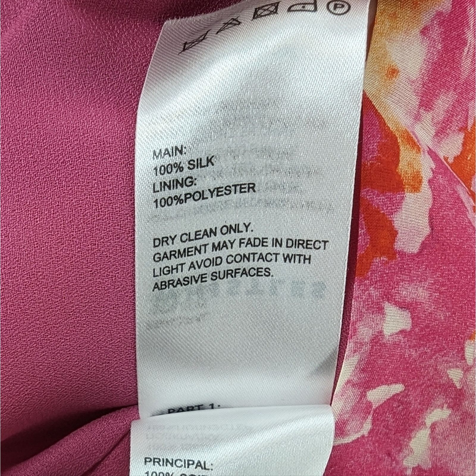 Whistles Whistles Pink Printed Silk A-Line Dress pockets V-Neck Size XS / US 0-2 / IT 36-38 - 5 Thumbnail