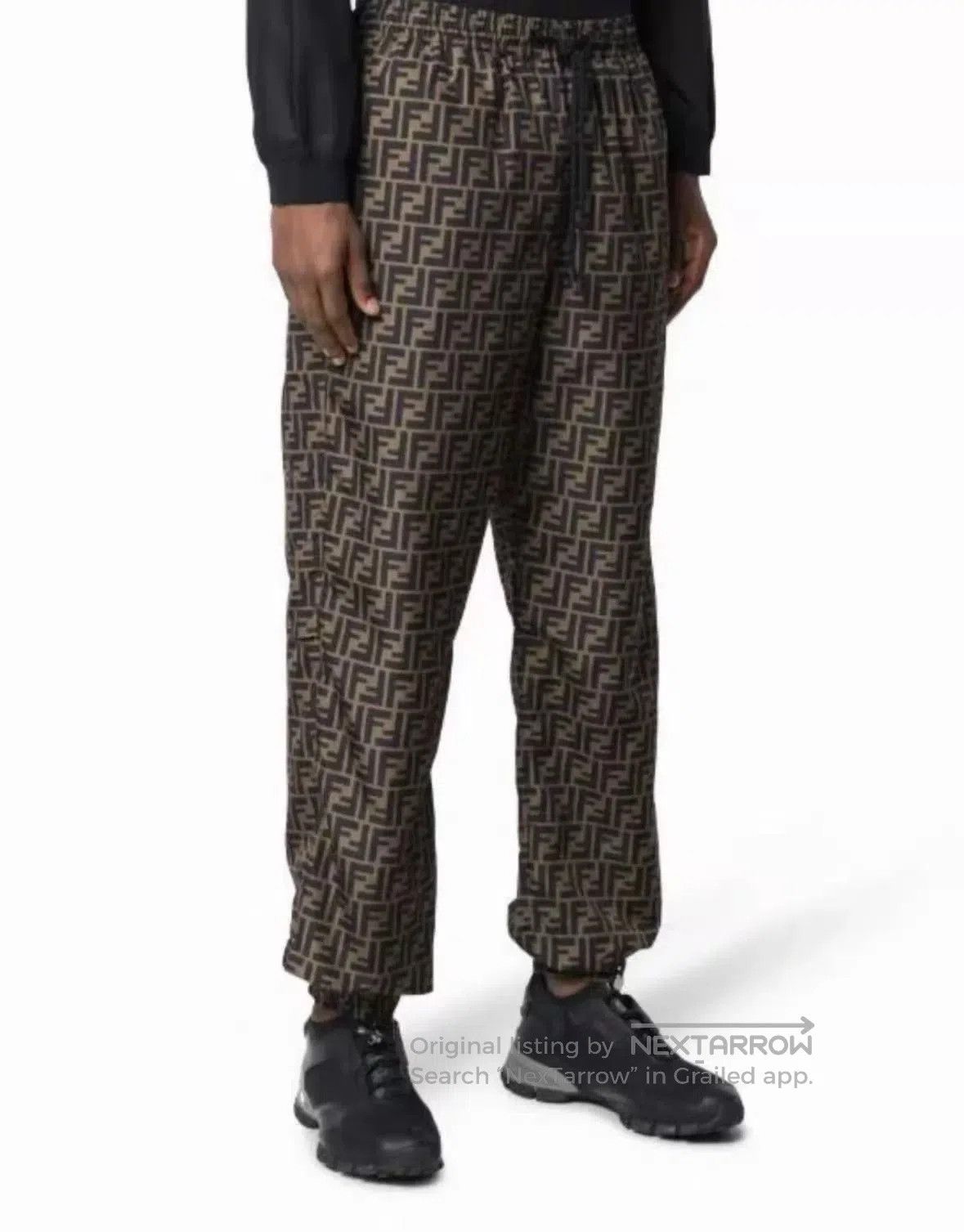 Fendi Fendi Classic Double F All-Over Print Jogger Pants. Size US 36 / EU 52 - 4 Thumbnail