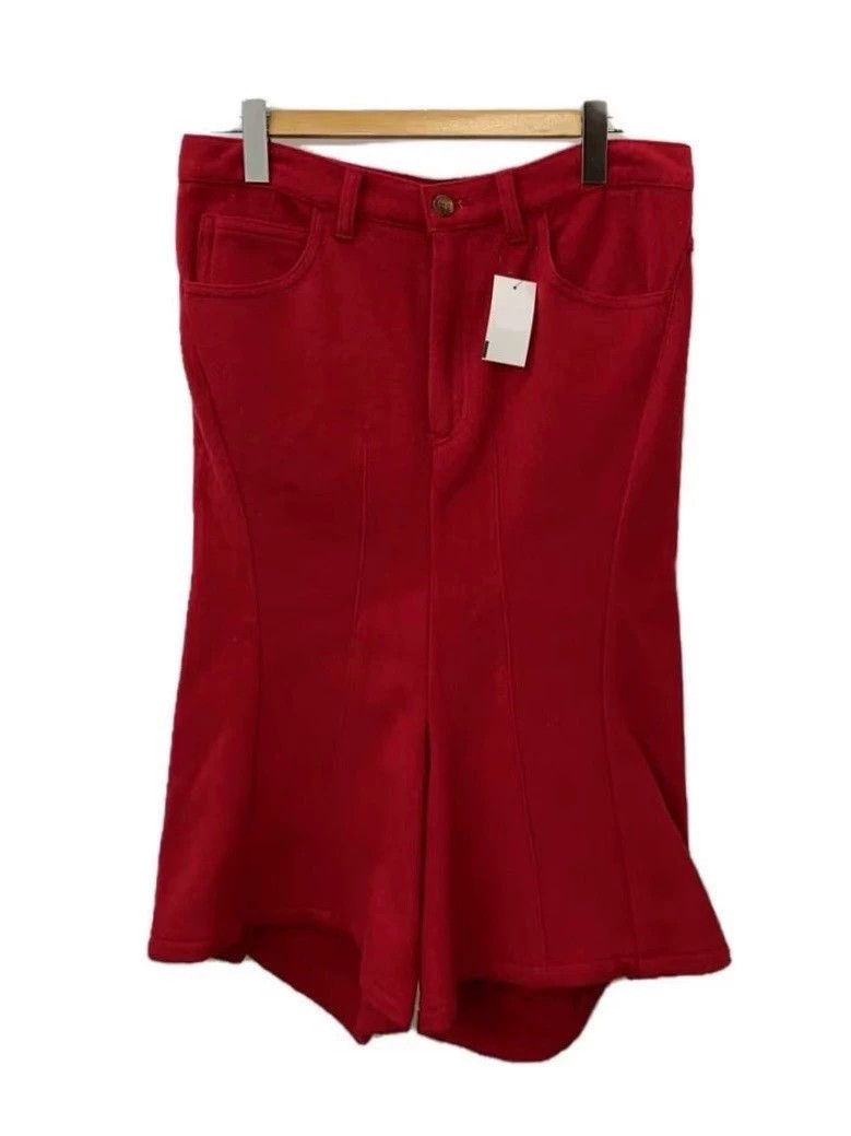Comme des Garcons Comme Des Garcons size S Red deformed cropped pants Size 24" / US 00 / IT 34 - 1 Thumbnail